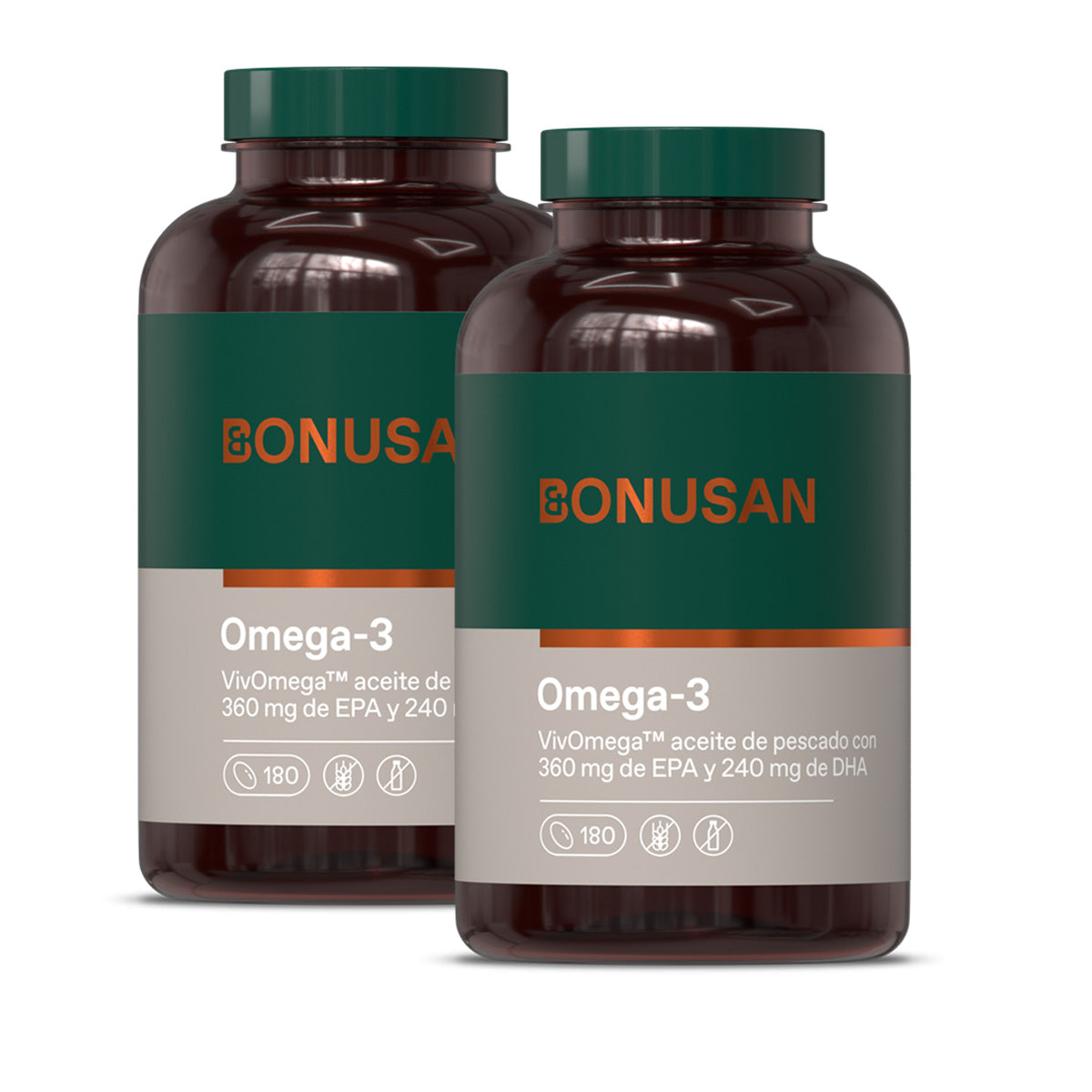 Pack 2x Omega-3 Bonusan 180 cápsulas