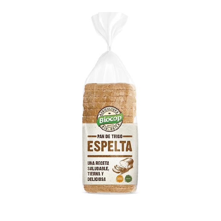 Pack 2 x Pan de molde blando Espelta blanco Biocop 400 g