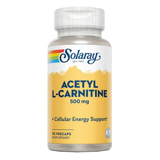 Acetil L-Carnitina 500 mg Solaray, 30 cápsulas