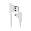 Eco-friendlyCable Micro USB ecológico fabricado en un 35% con materiales biodegradables SBS Blanco