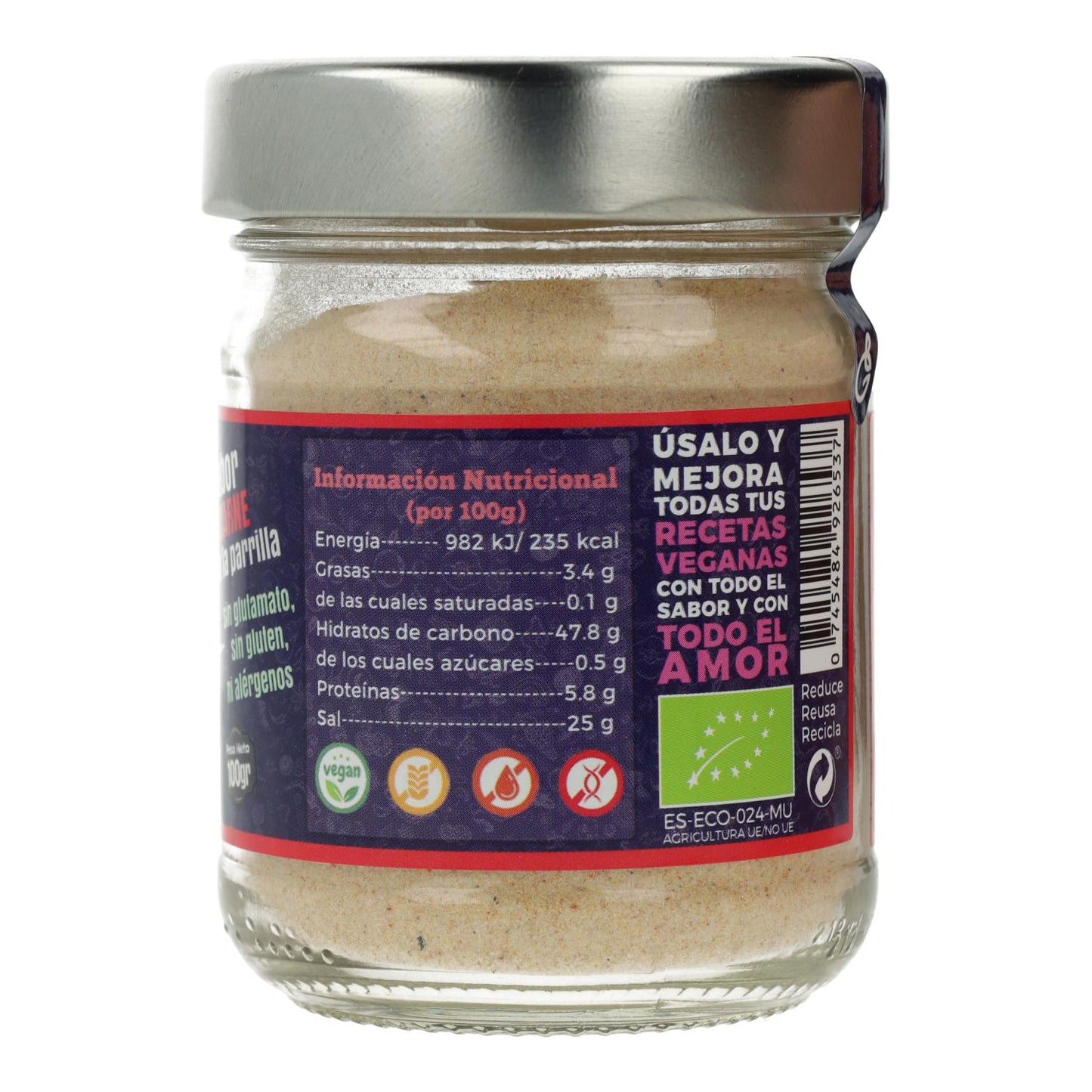 Sazonador carne a la parrilla ECO "Lo Ver Meat" Guimarana 100 g