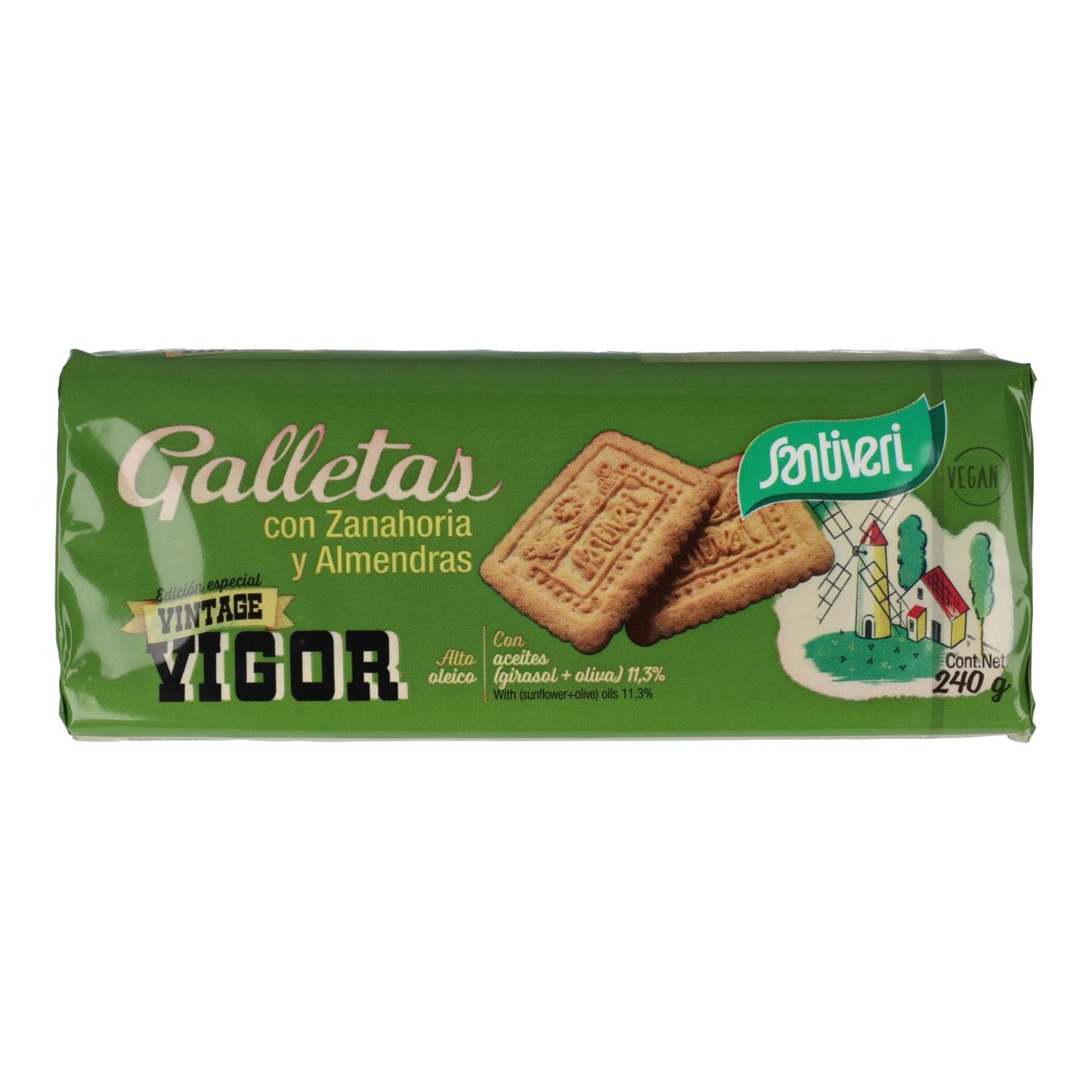 Galletas Zanahoria y Almendras Santiveri 240 g