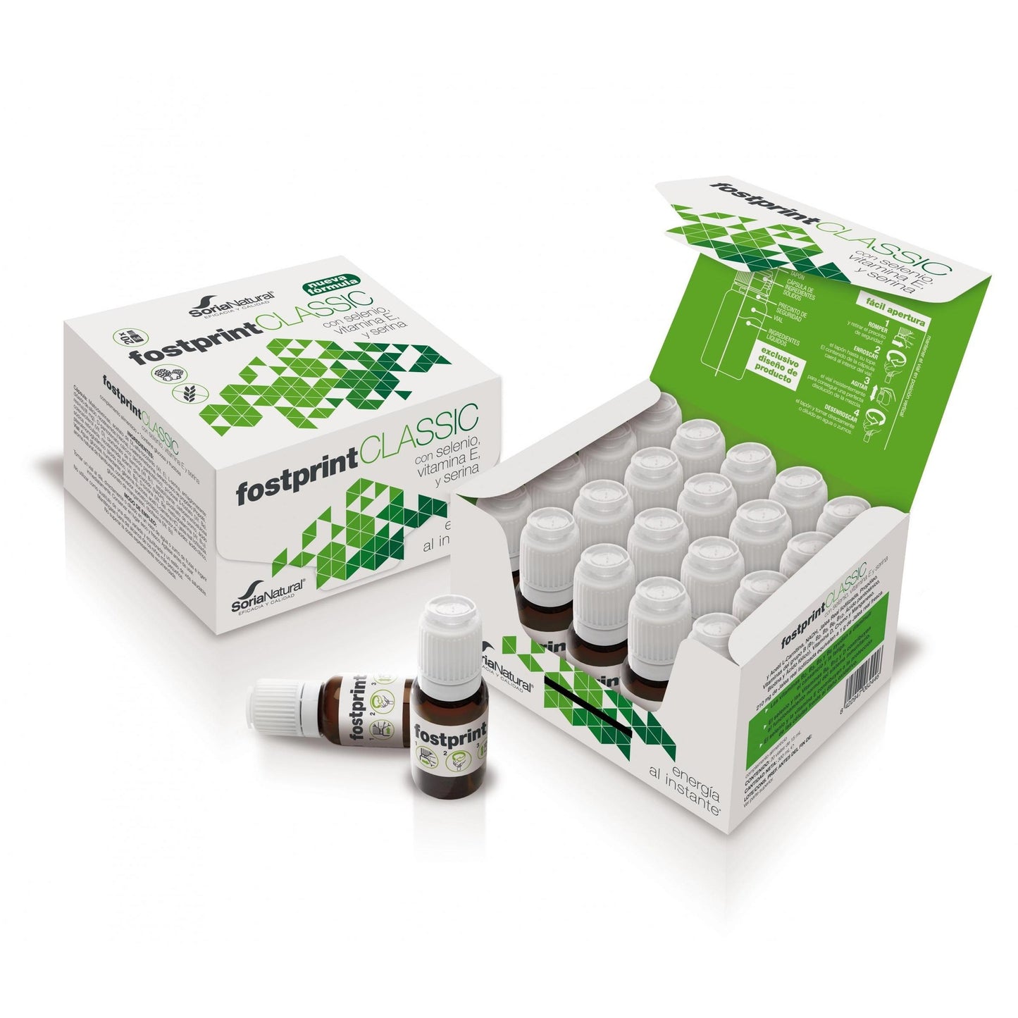 Pack X2 Fost Print Classic Soria Natural 20 viales con 15 ml cada uno