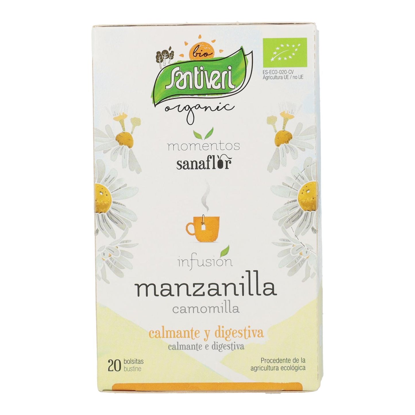 Manzanilla Bio 20 Filtros Santiveri