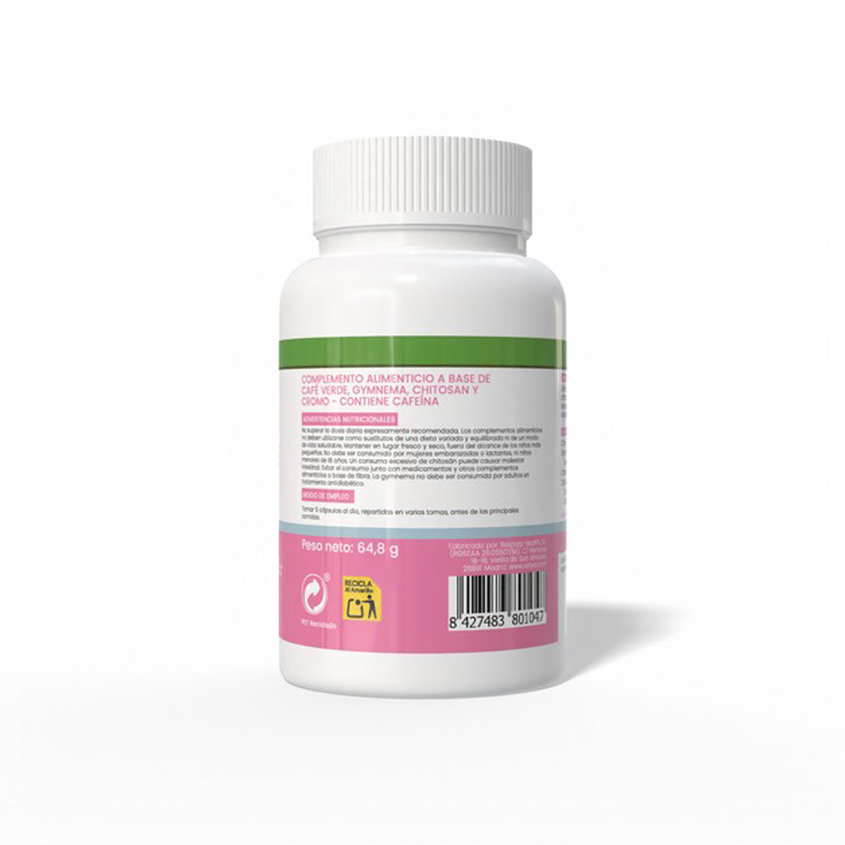 Café Verde con Gymnema, Chitosan y Cromo Sotya 90 cápsulas de 720 mg