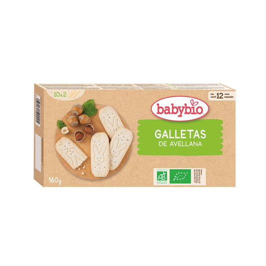 Galletas Bio para bebés Crecimiento Avellana Babybio 160 g