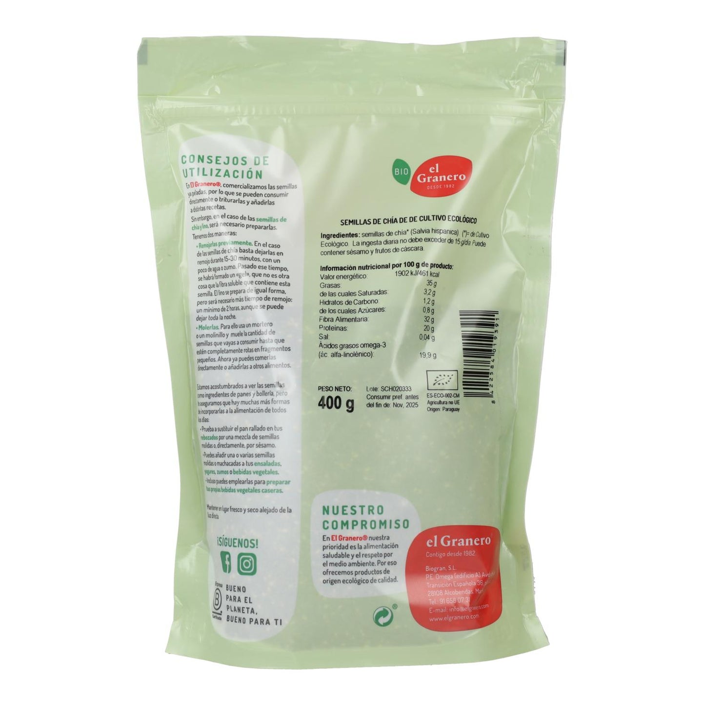 Semillas de Chia El Granero