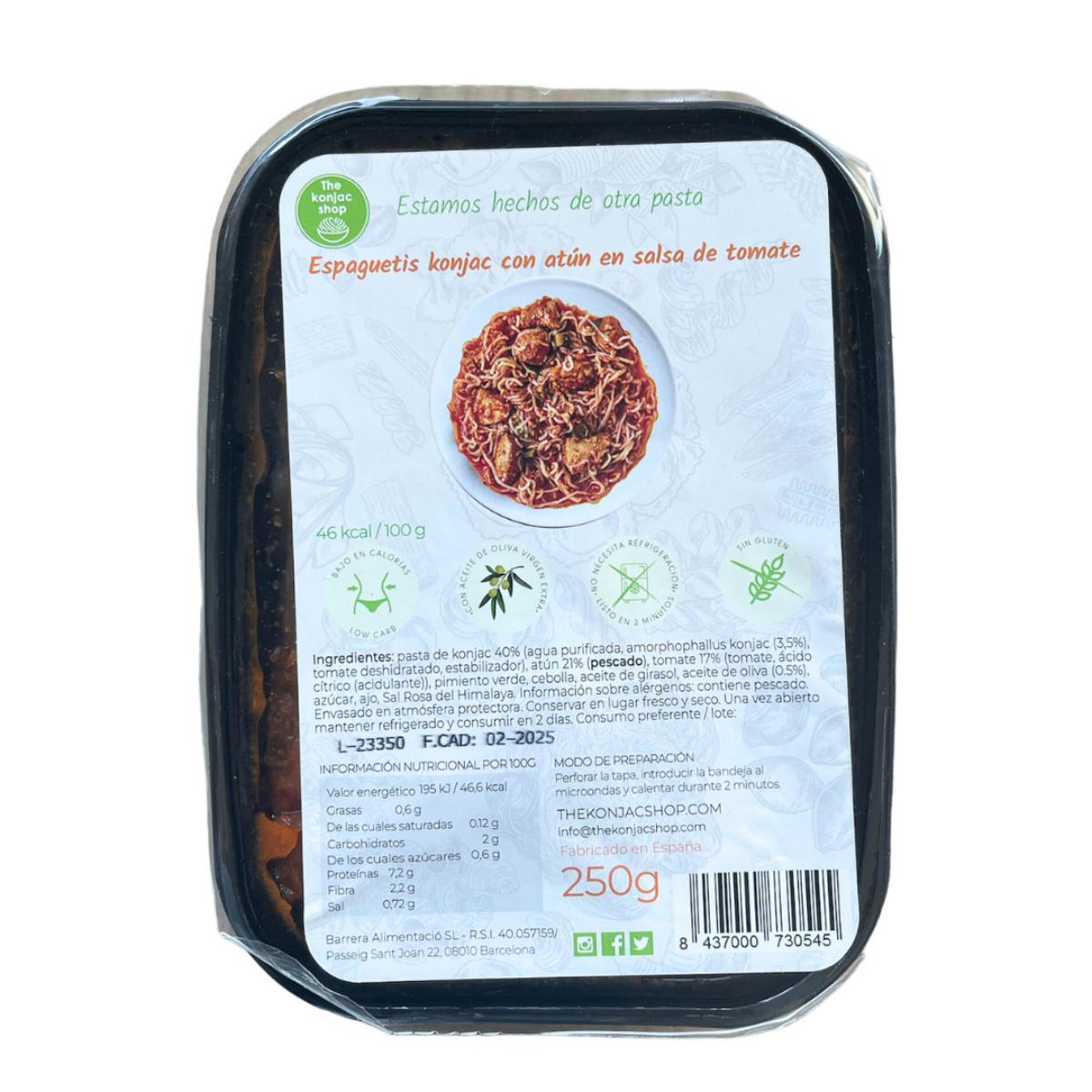 Espaguetis Konjac con Atún The Konjac Shop 250g