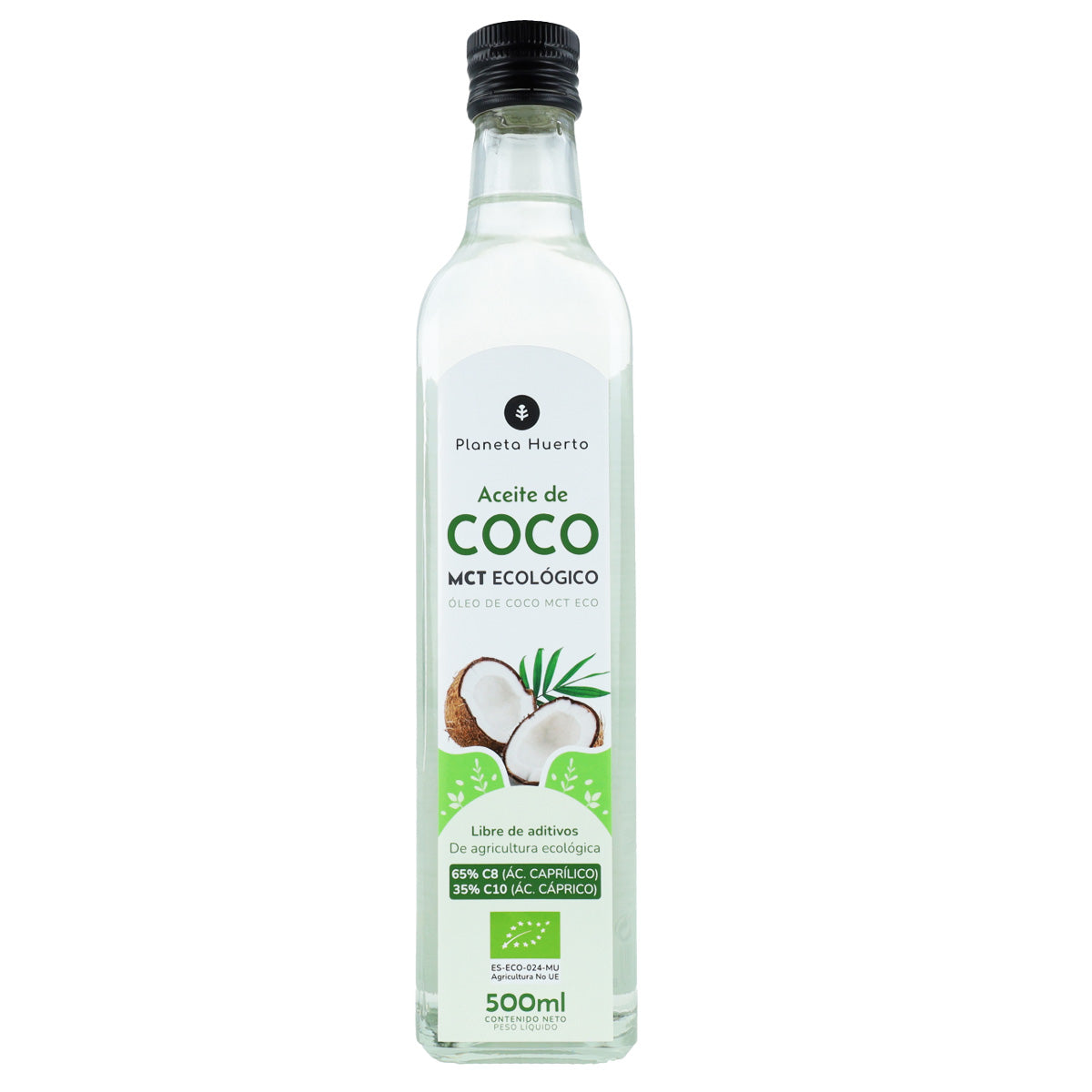 Aceite de coco keto MCT ECO Planeta Huerto 500 ml