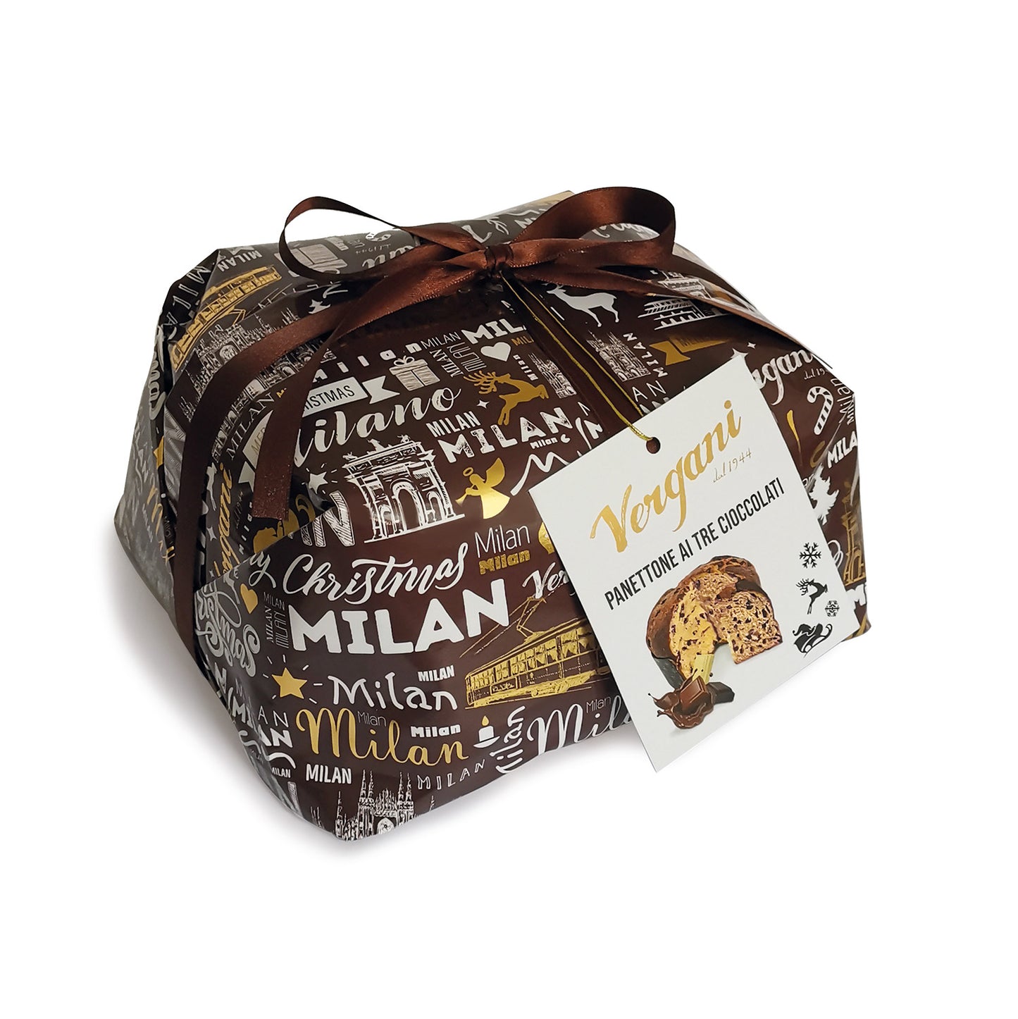 Panettone Tres Chocolates Vergani 750 g