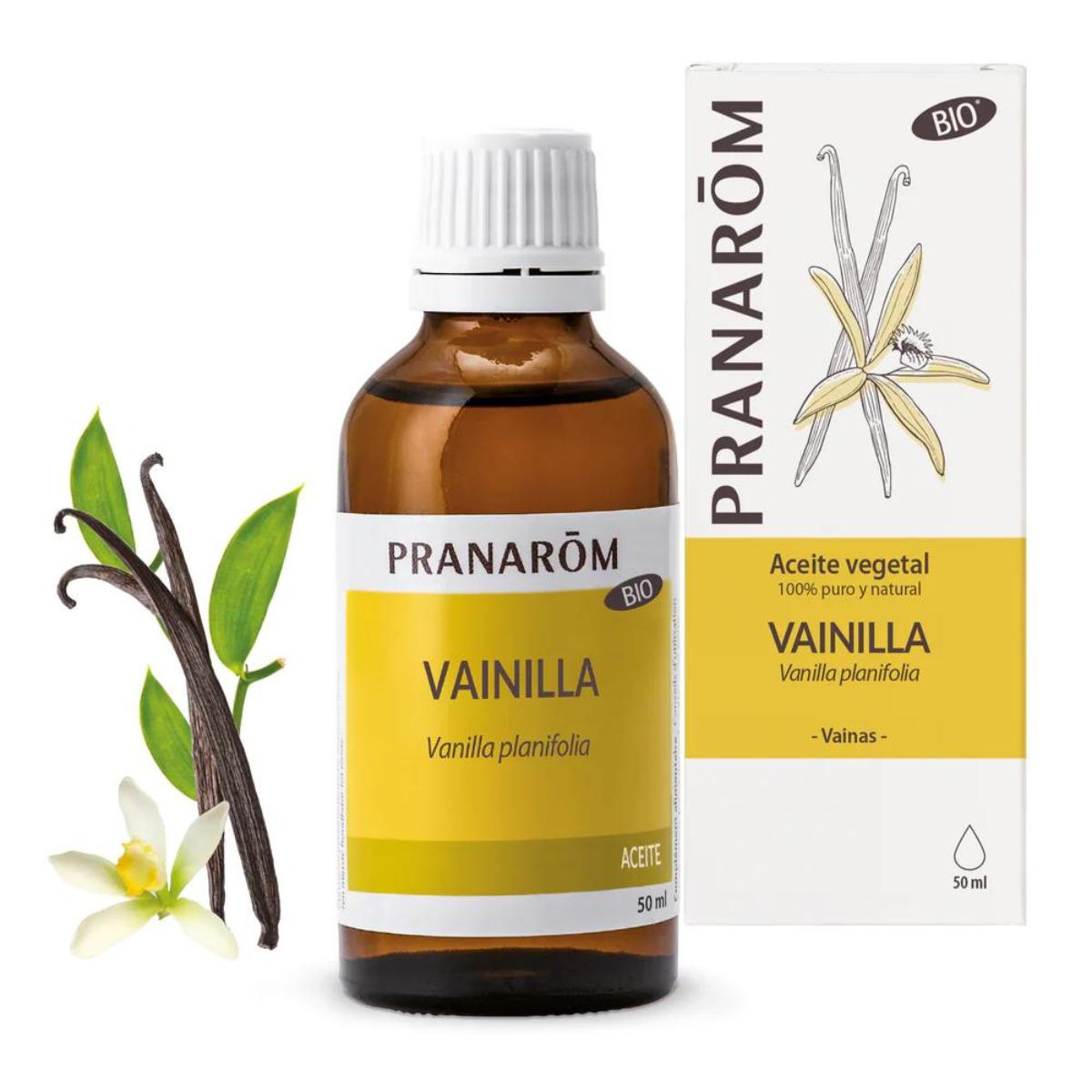 Aceite vegetal vainilla bio, Pranarôm 50 ml