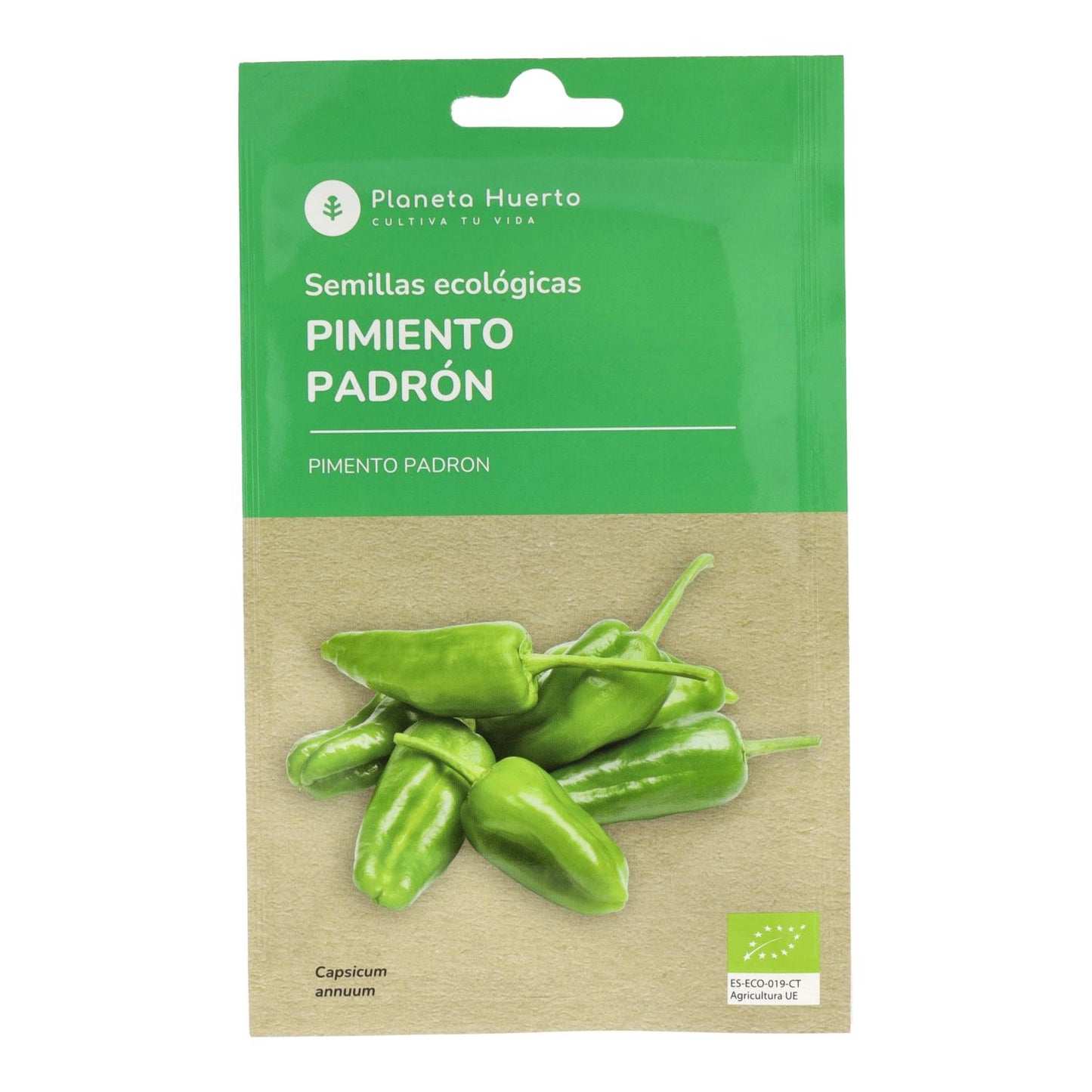 Semillas de Pimiento de Padrón ecológicas Planeta Huerto