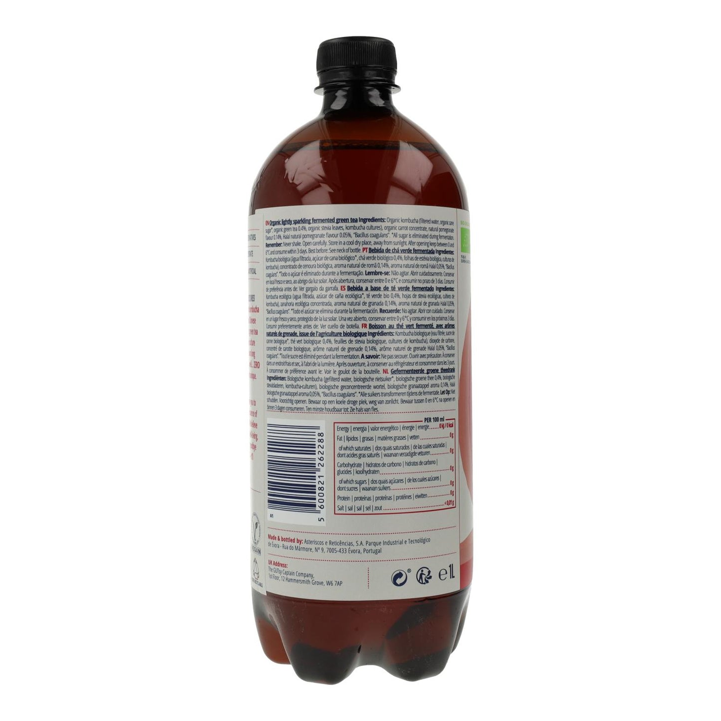 Captain Kombucha Granada Zero Bio 1 Litro