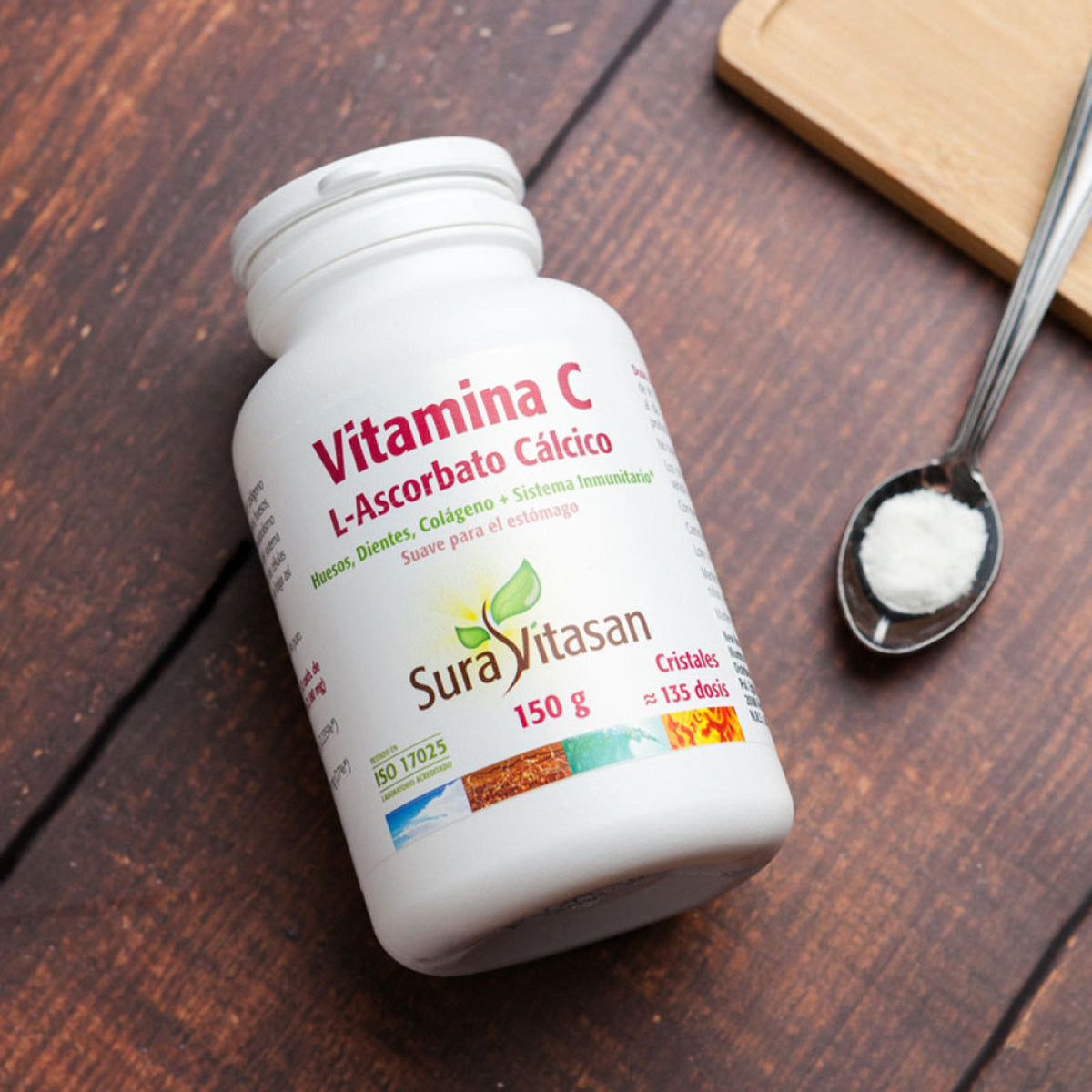 Vitamina C L-Ascorbato, Sura Vitasan, 150 gr