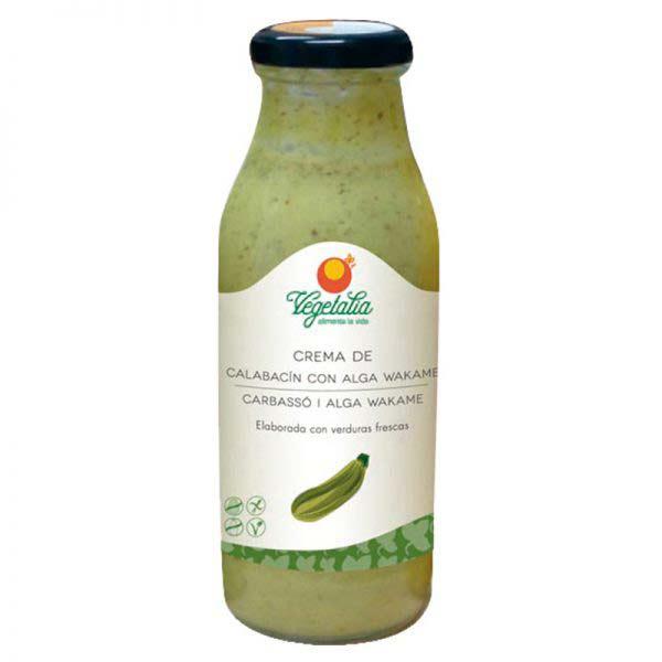 Crema de Calabacín con Alga Wakame  Vegetalia 500 ml