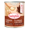 Papilla 5 Cereales con Cacao a partir de 6 meses Babybio 220 g