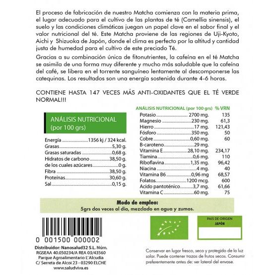 Matcha BIO Salud Viva