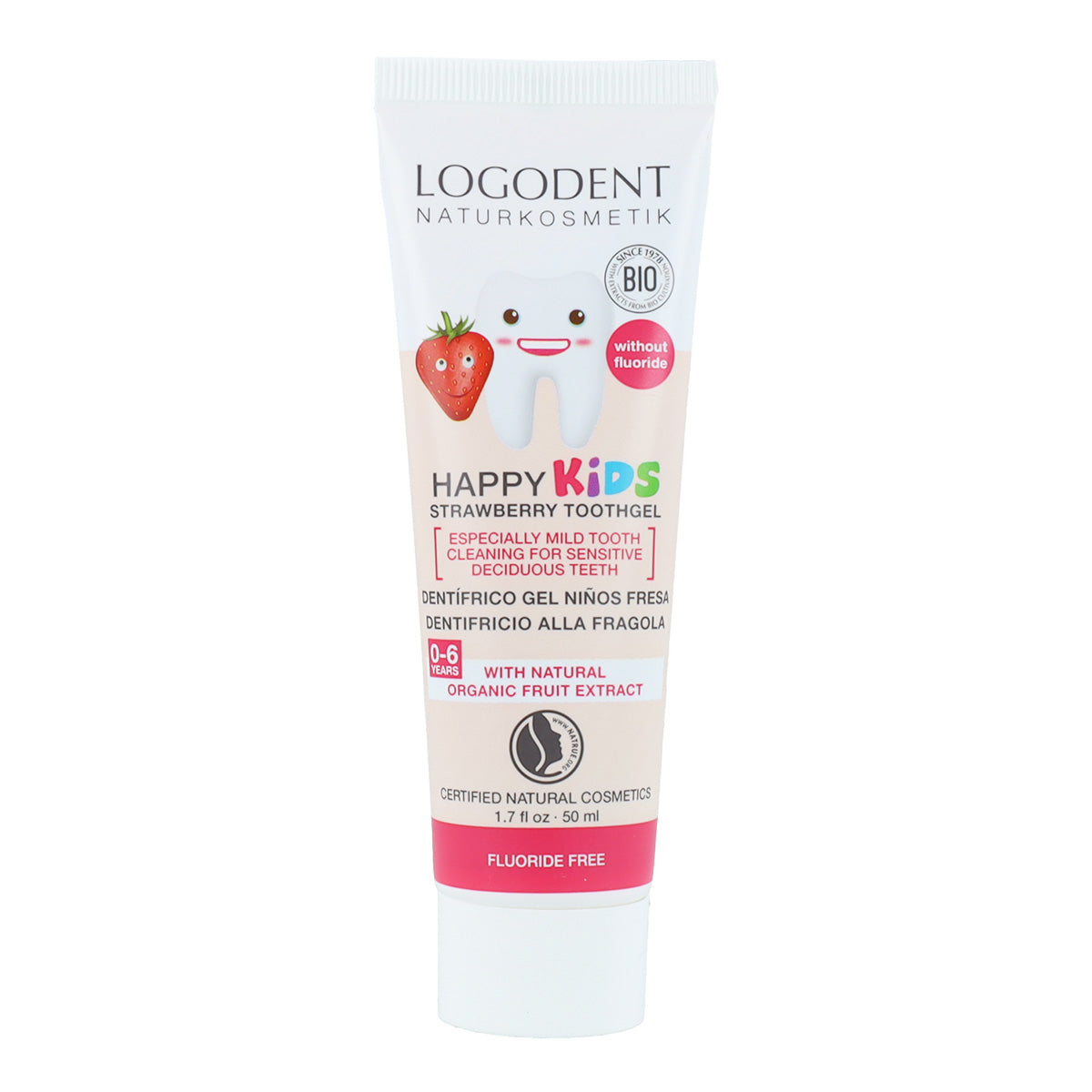 Gel Dentífrico Fresas Niños Logona 50 ml