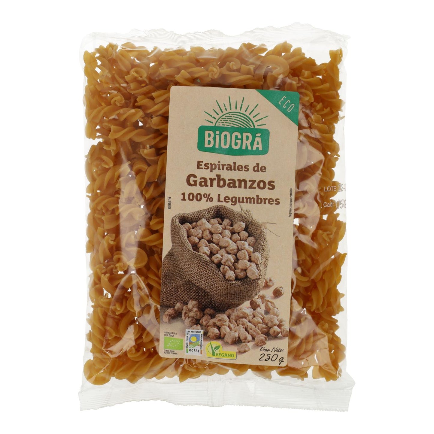 Espiral de Garbanzos Biográ BIO 250 g