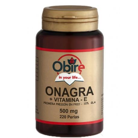 Aceite de Onagra 500 mg con Vitamina E Obire, 220 cápsulas