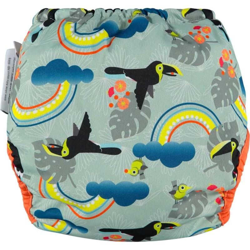 Pañal reutilizable bambú Pop-in velcro Toucan Close Parent