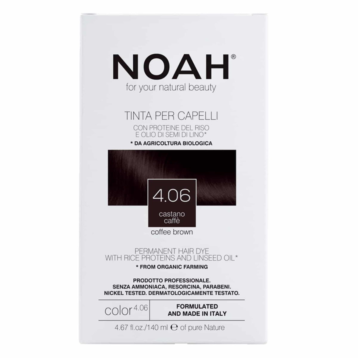 Tinte capilar marrón café Noah 140 ml (4.06)