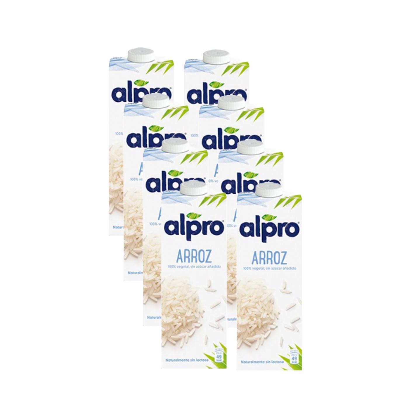 Pack 8 uds Bebida de Arroz Alpro 1 Litro