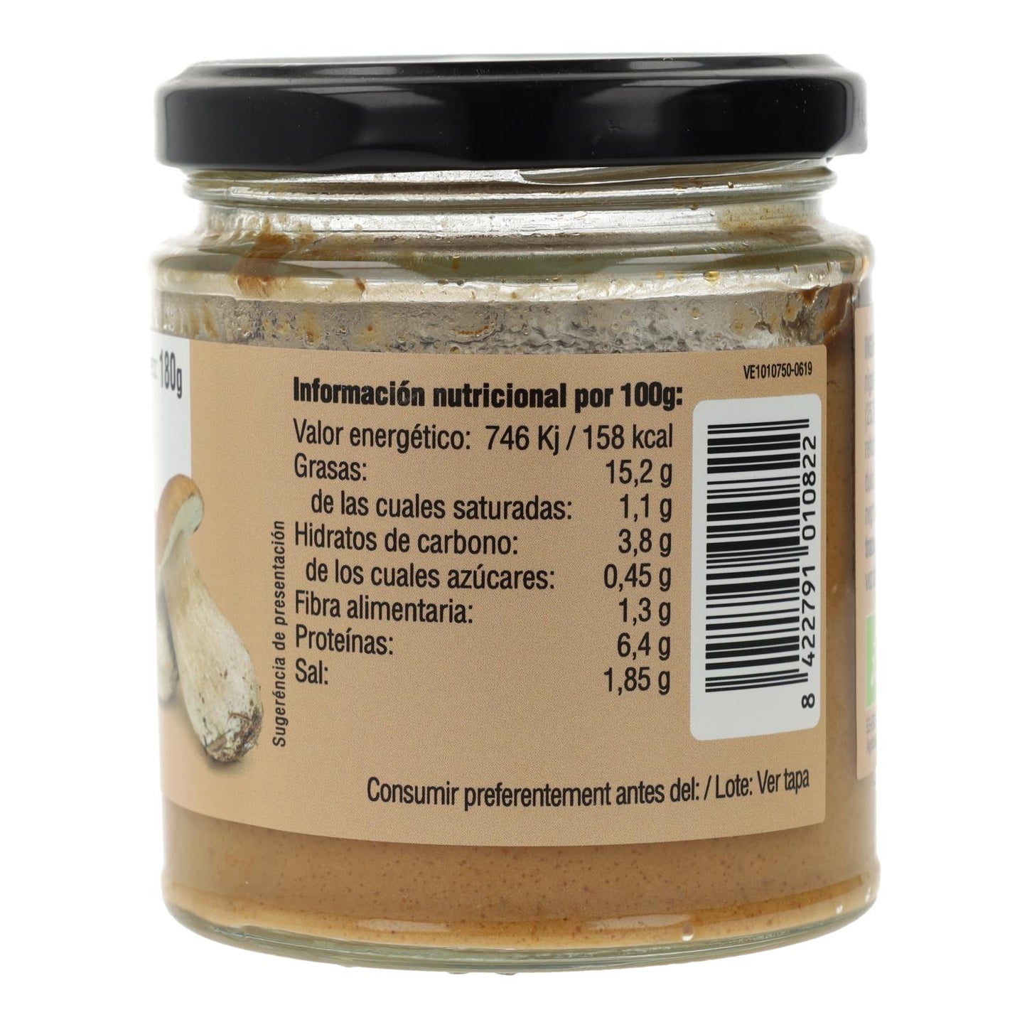 Paté de Boletus Bio Vegetalia, 180 g