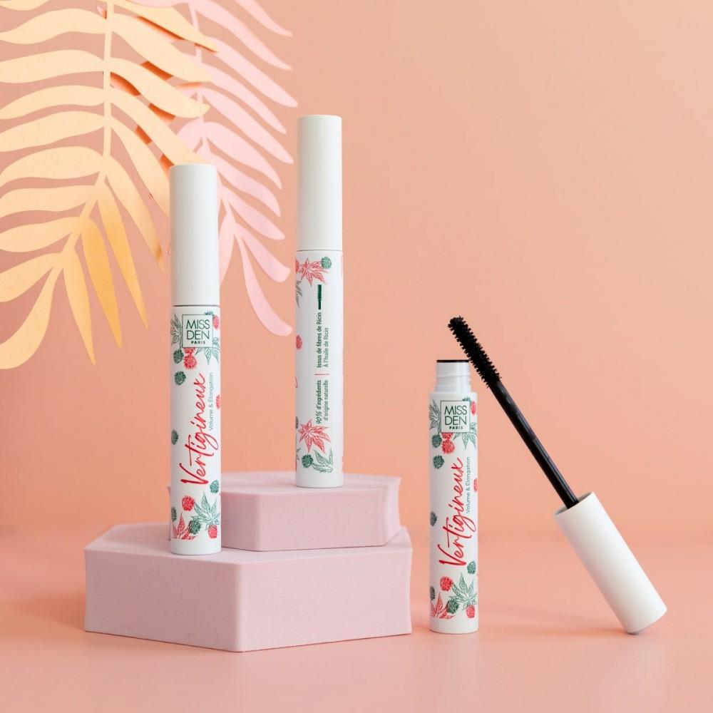 Máscara de pestañas "Vertigineux" 498 Negro, Miss Den Paris