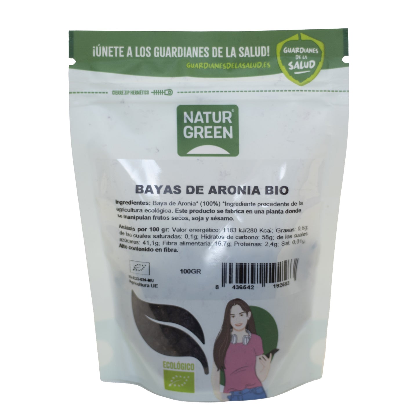 Bayas de Aronia Naturgreen 100 gr