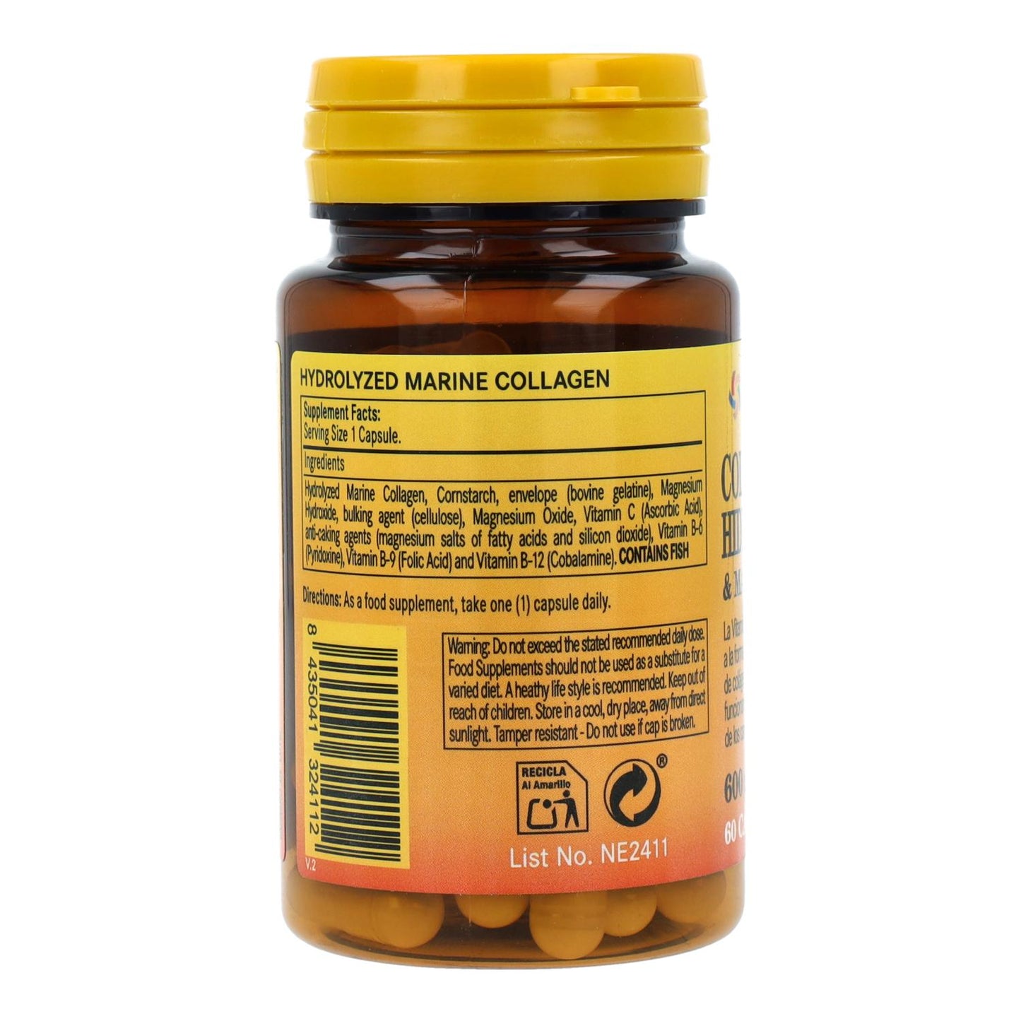Colágeno marino hidroli+ MG 600 mg 60 caps
