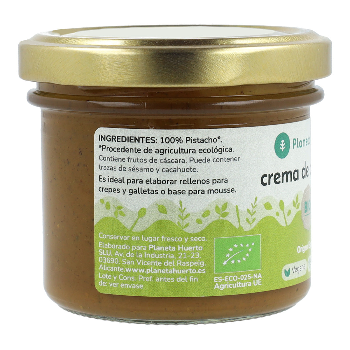 Crema de Pistacho 100% ECO Planeta Huerto 100 g