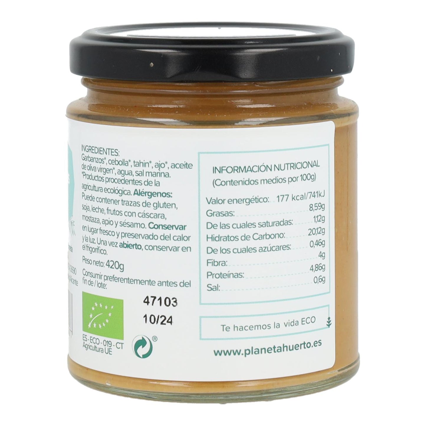 Hummus ECO Planeta Huerto 210 g