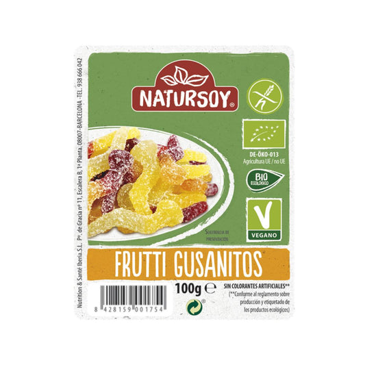 Gominolas Frutti gusanitos Natursoy 100g