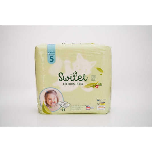 Pañales Ecológicos Swilet Talla 5 Junior 36uds