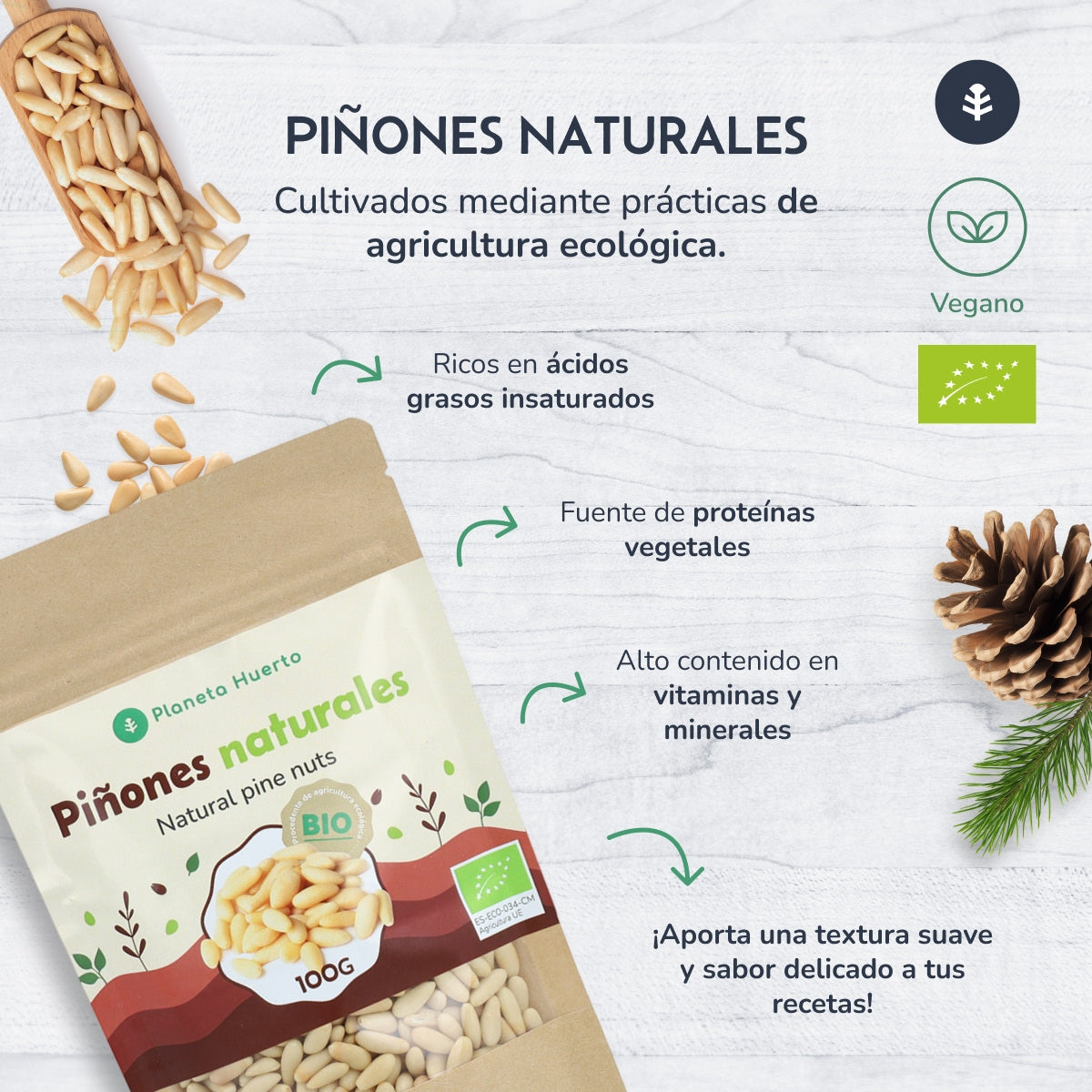 Piñones ECO Planeta Huerto 100 g
