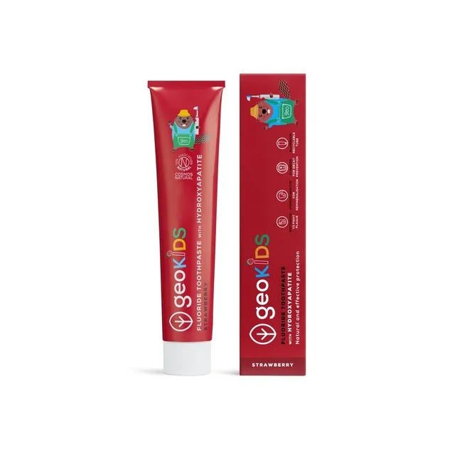 Pasta de dientes para niños con flúor Infantil Fresa Georganics 75 ml