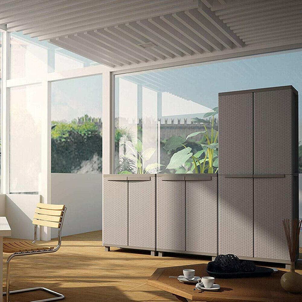 Armario de resina J-Rattan Bajo 68x37,5x91,5 cm