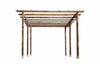 Pérgola madera maciza Bemus 400x360 cm Nortene