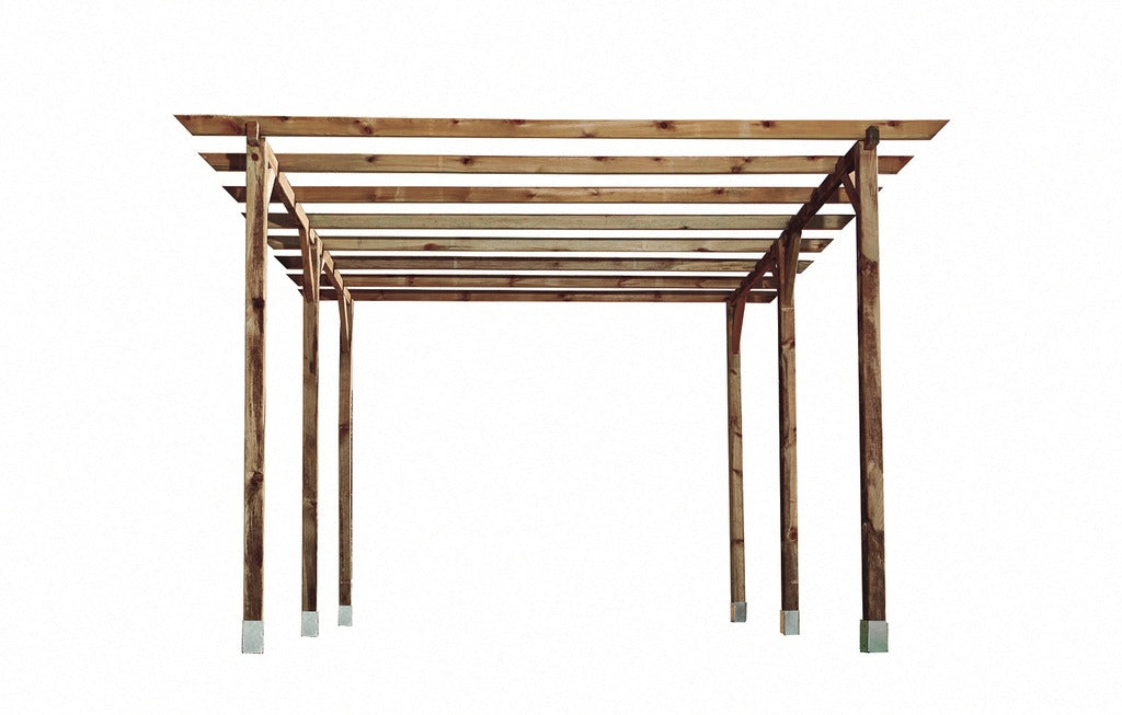 Pérgola madera maciza Bemus 400x360 cm Nortene