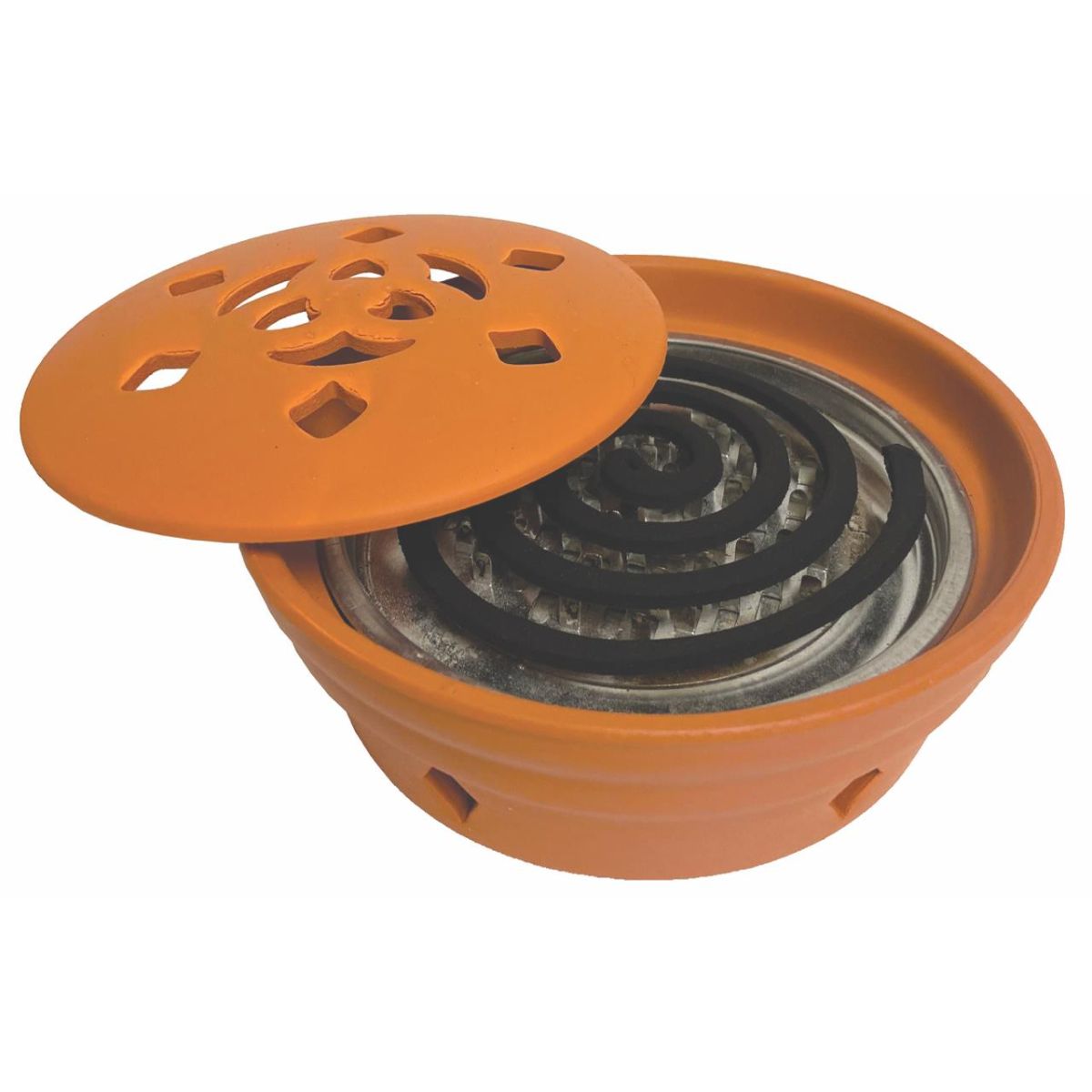 Espiral antimosquitos citronela con soporte terracota 6 ud Roura
