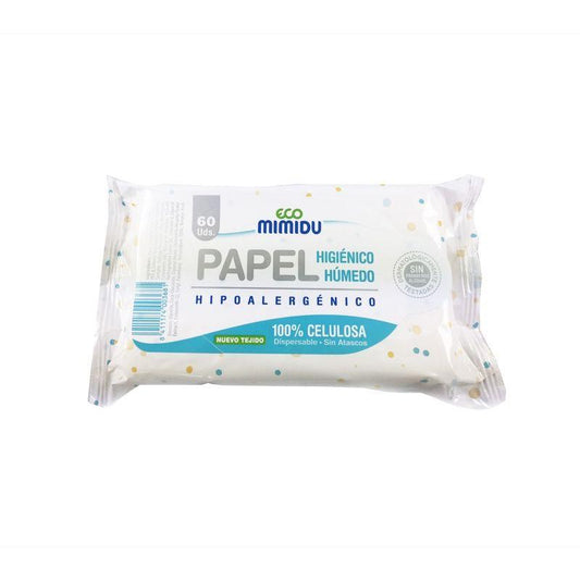 Papel Higiénico Húmedo Mimidu ECO 60 Uds