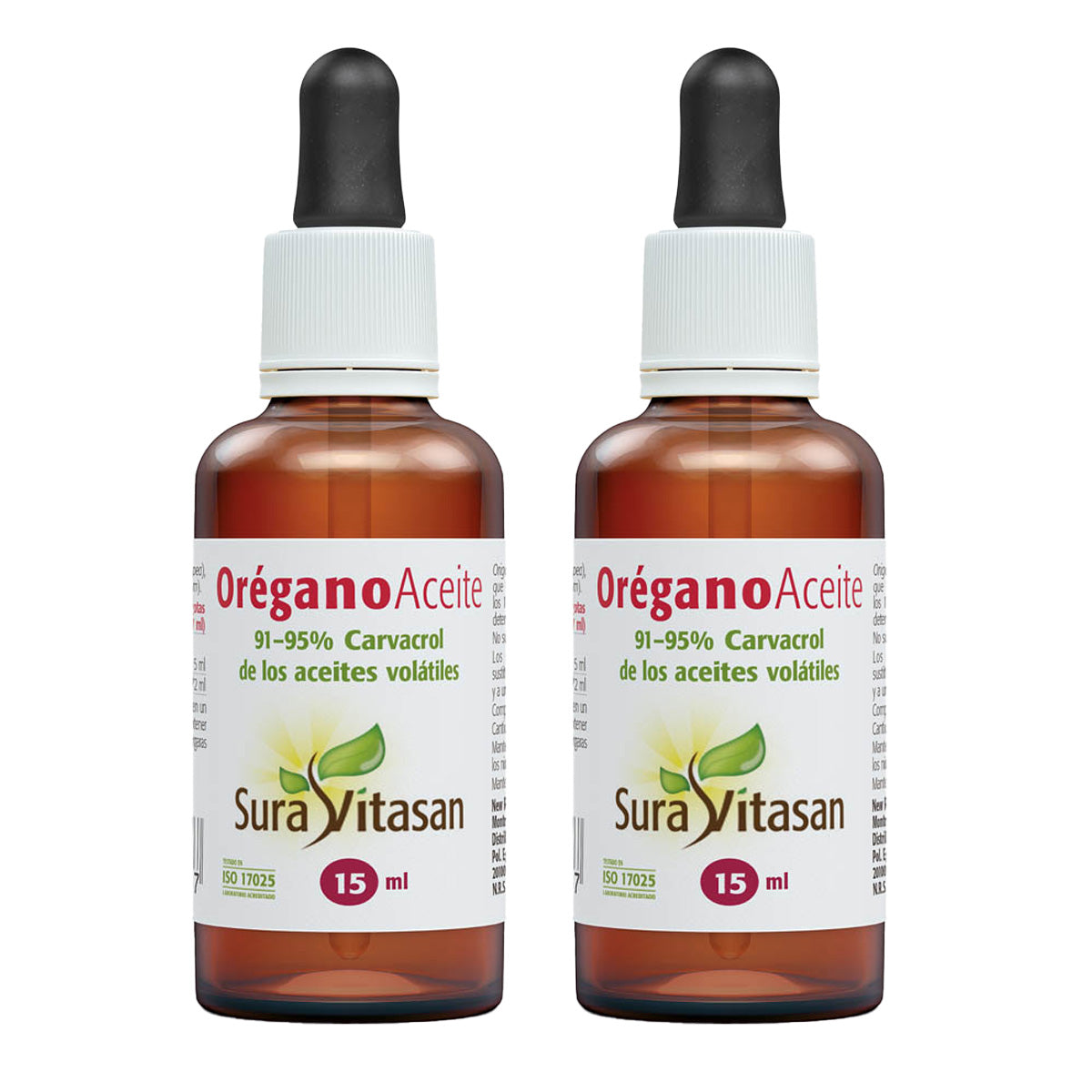 Pack 2x Orégano salvaje-Aceite, Sura Vitasan,15 ml