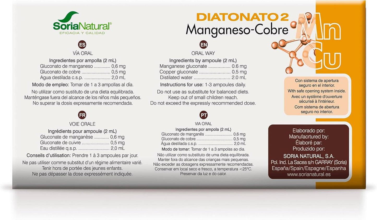 Diatonato 2 Mn-Cu Soria Natural 28 viales