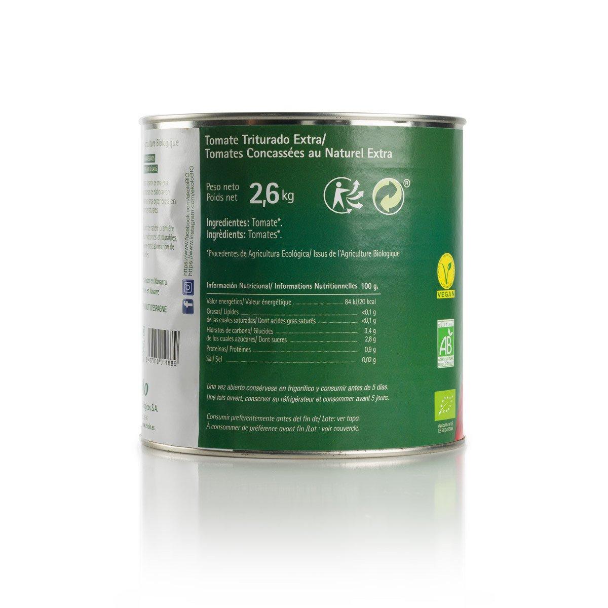 Tomate triturado BIO Ekolo 2,6 Kg