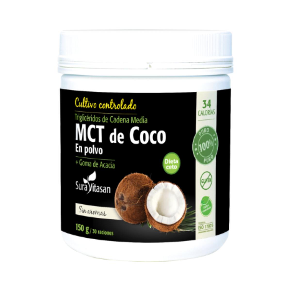 MCT de Coco en polvo 150 g SuraVitasan