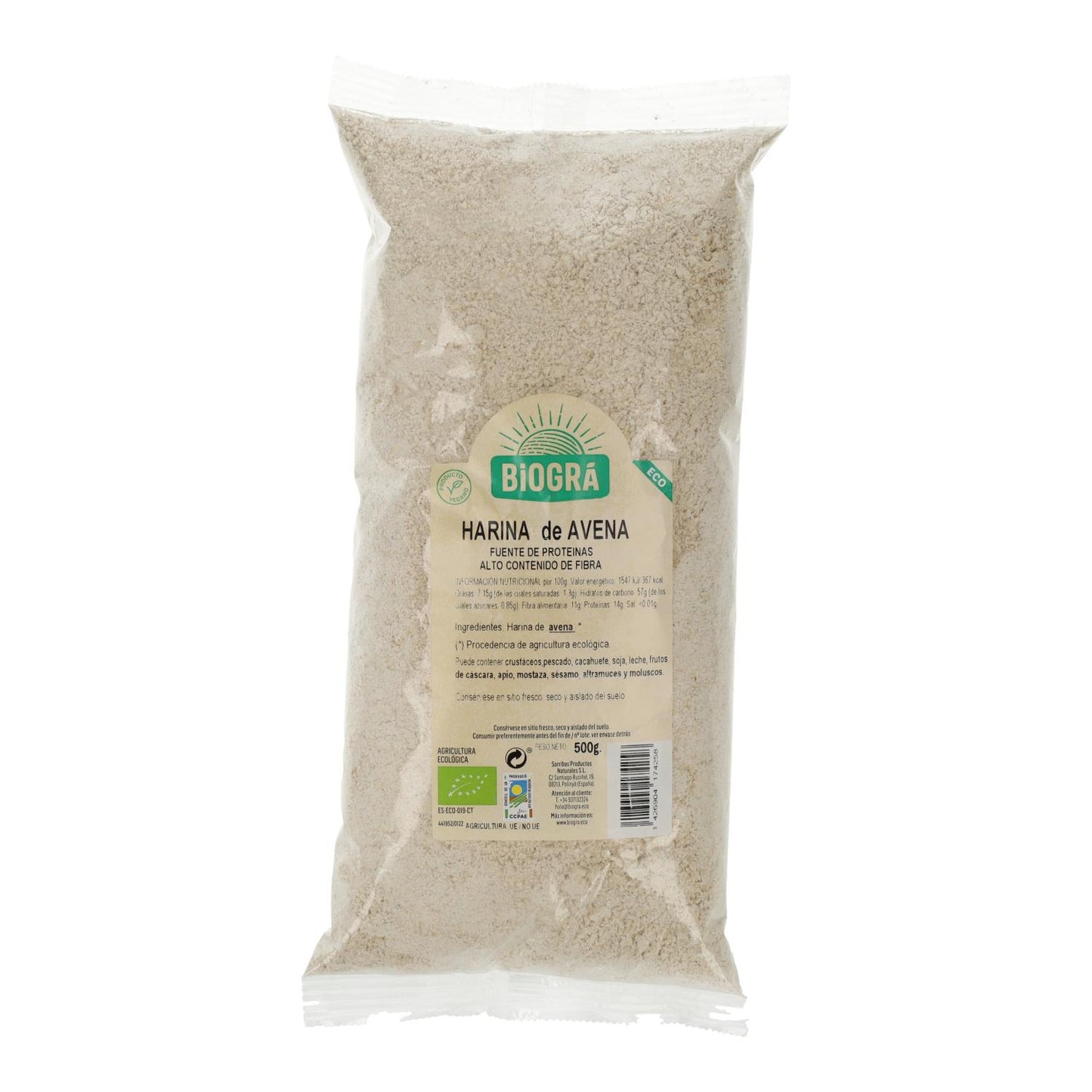 Harina de Avena ECO Biogrà 500 g