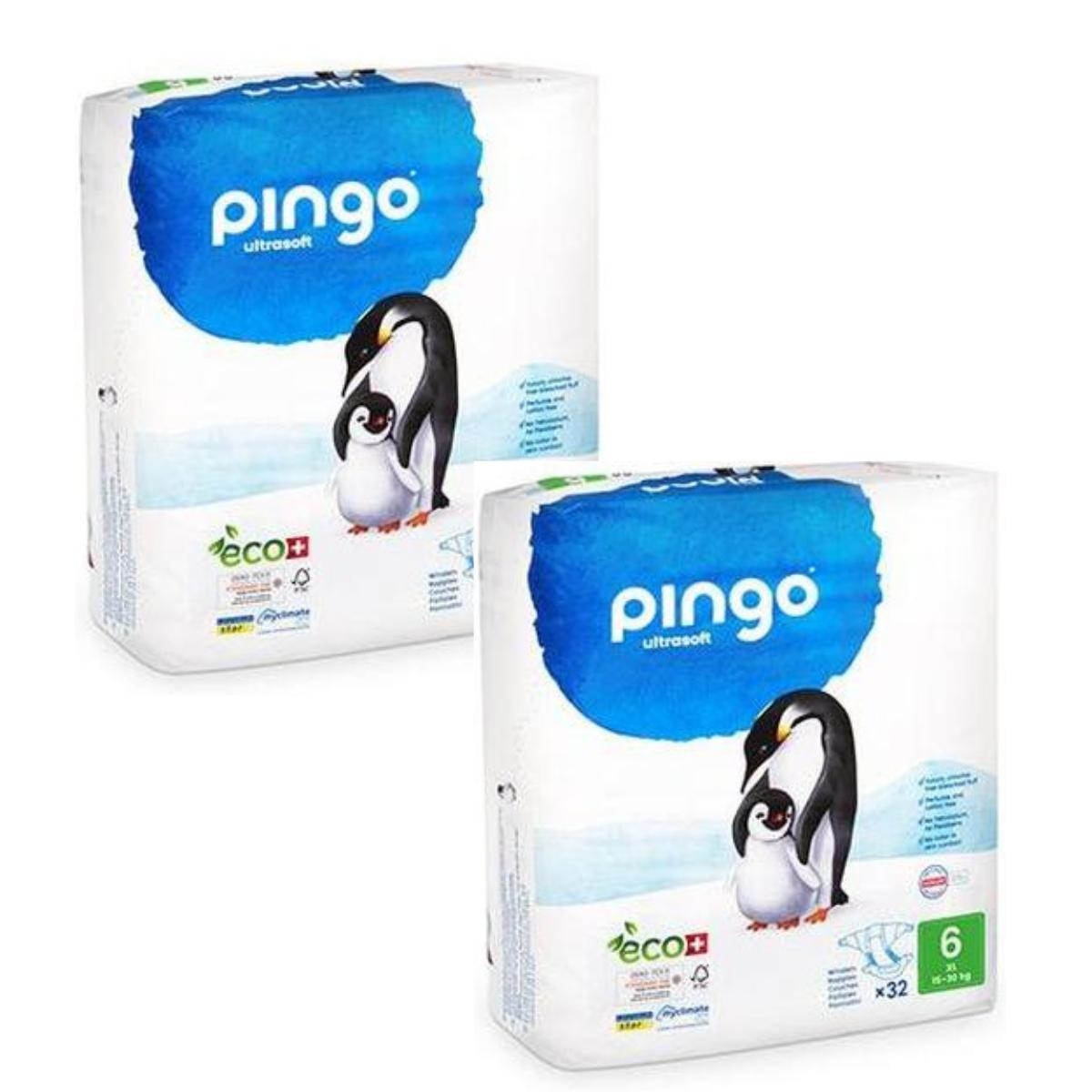 Pack Ahorro Pañales T6 XL (15-30kg) Pingo 64 unidades 64 undidades