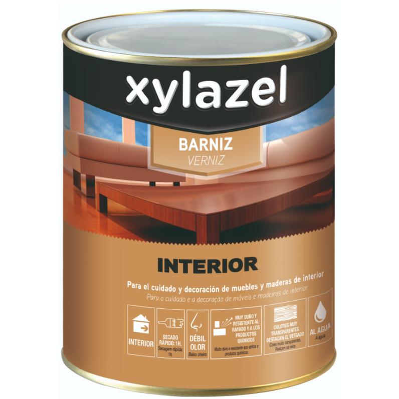 Barniz interior al agua 750 ml Xylazel Brillante Pino