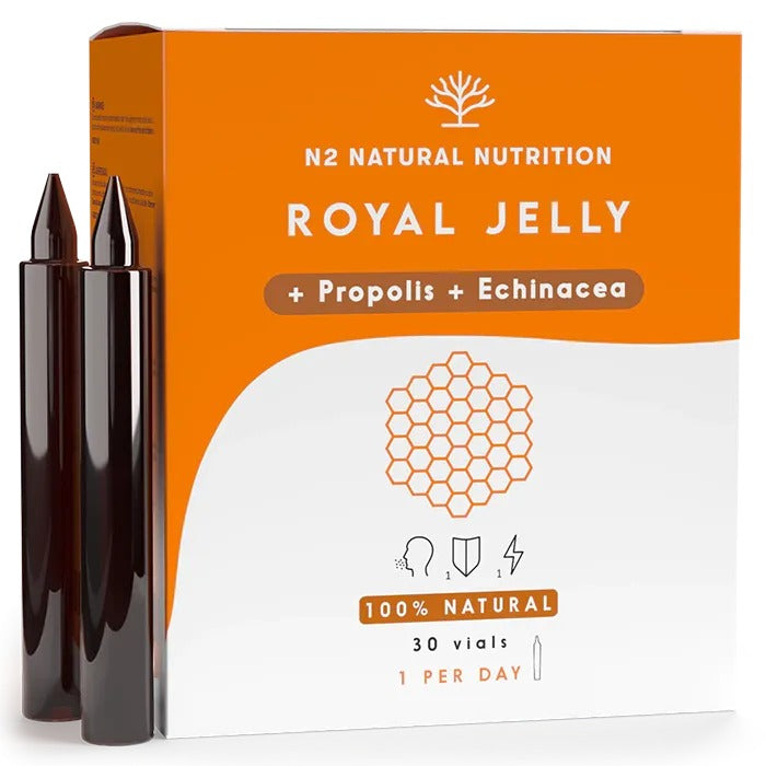 Jalea Real + Própolis + Equinácea 30 días Inmunidad N2 Natural Nutrition 30 viales